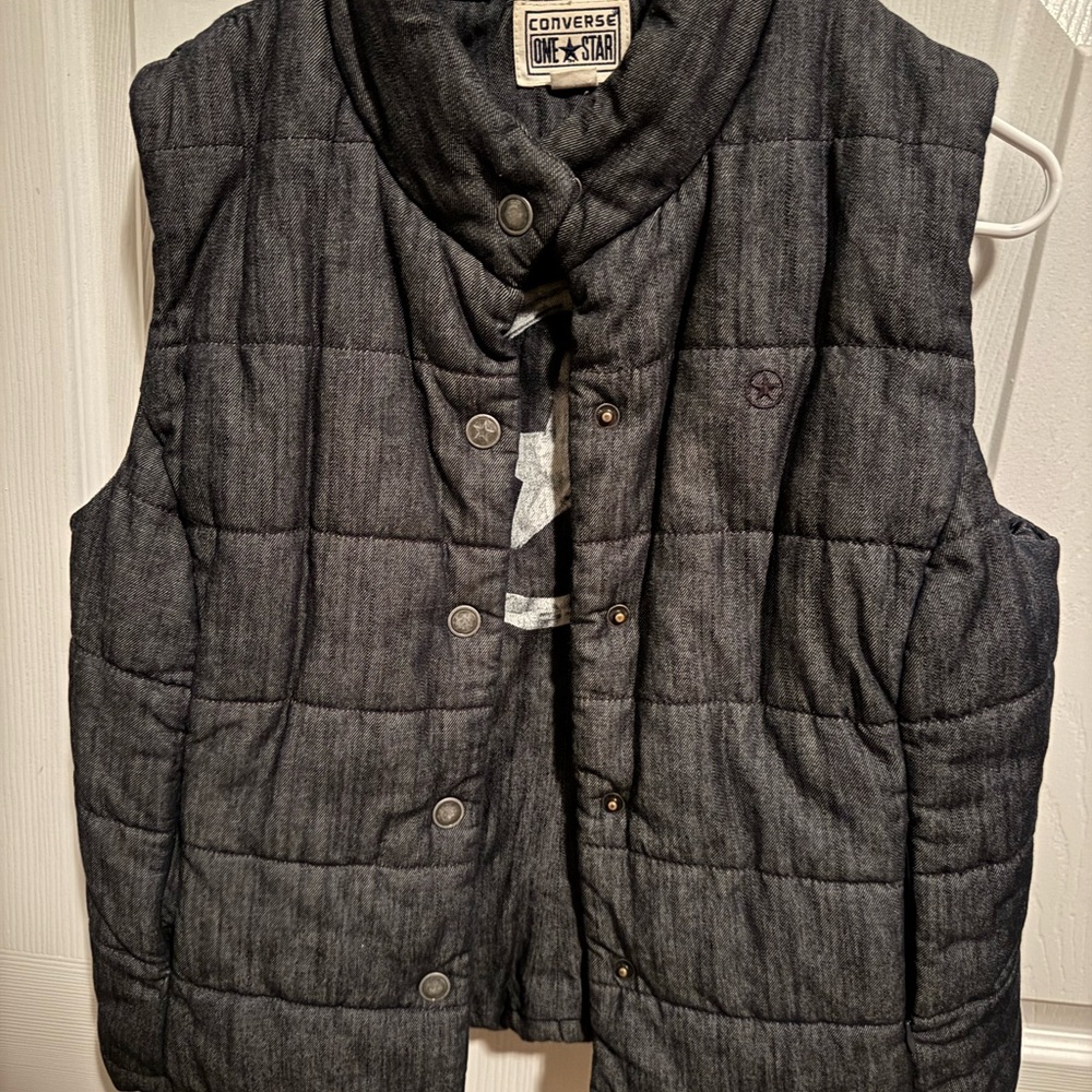 Converse Kids Charcoal Quilted Vest
